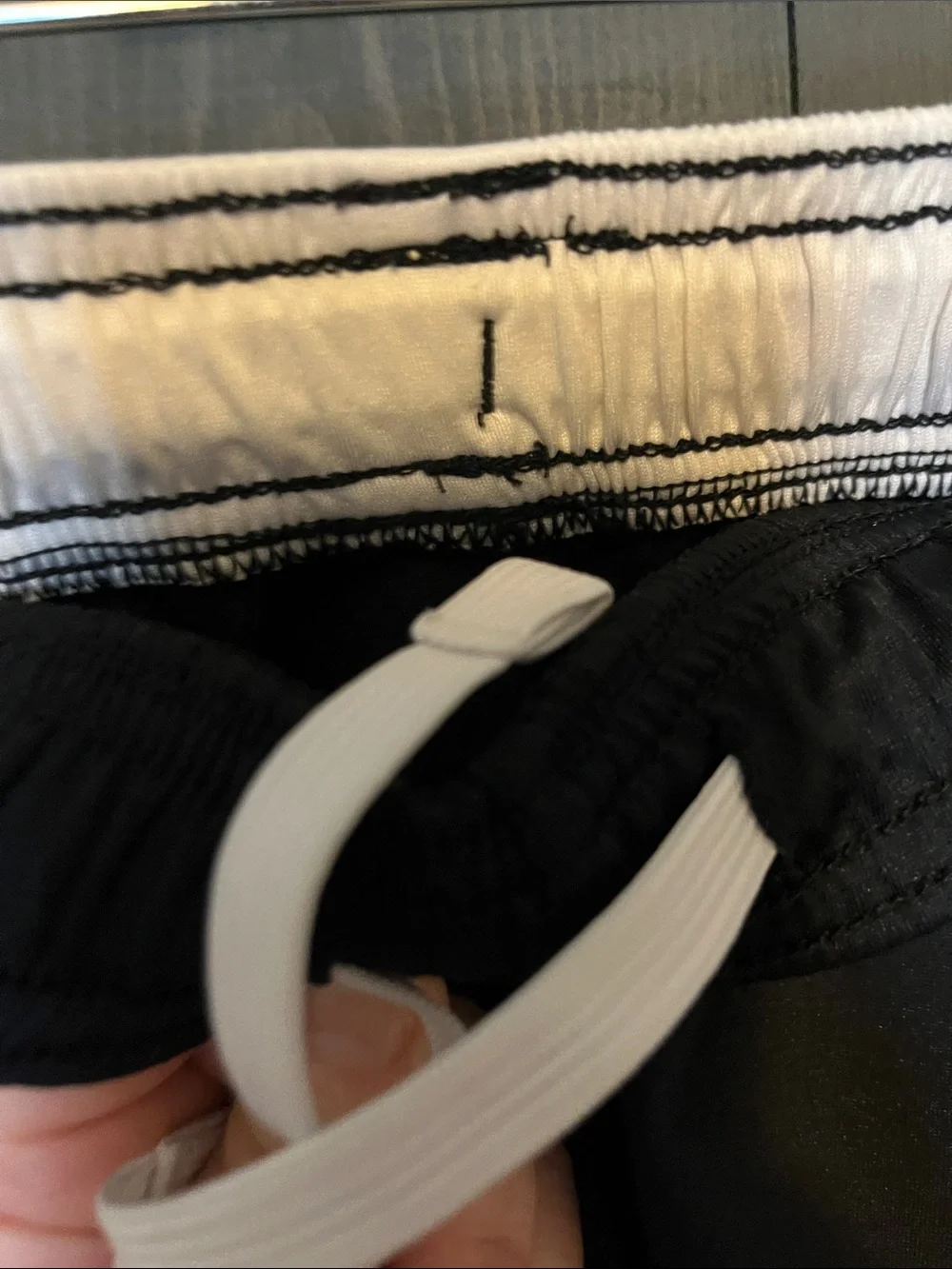 all in motion Black and White Girls Athletic Shorts